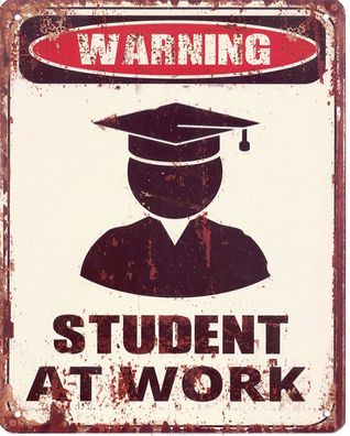 Moritz Blechschild 5728 Student at Work 20 x 25