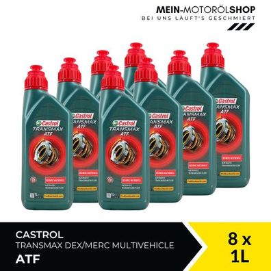 Castrol Transmax ATF Dex/Merc Multivehicle 8x1 Liter