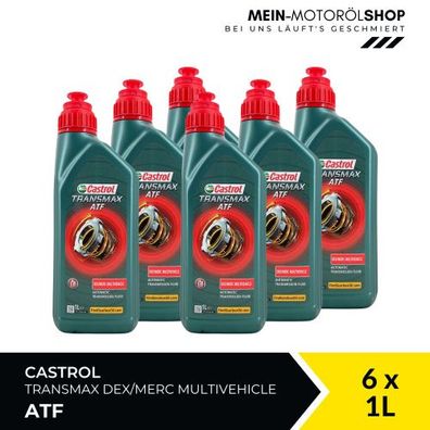 Castrol Transmax ATF Dex/Merc Multivehicle 6x1 Liter