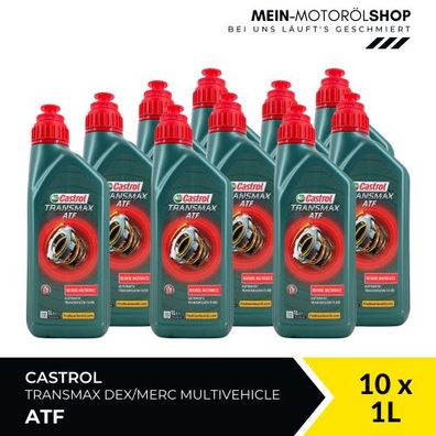 Castrol Transmax ATF Dex/Merc Multivehicle 10x1 Liter