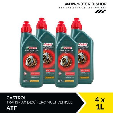 Castrol Transmax ATF Dex/Merc Multivehicle 4x1 Liter