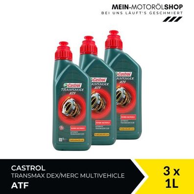 Castrol Transmax ATF Dex/Merc Multivehicle 3x1 Liter