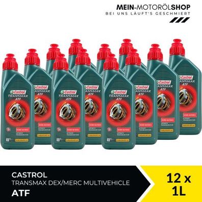 Castrol Transmax ATF Dex/Merc Multivehicle 12x1 Liter