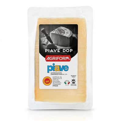 Agriform Piave Vecchio DOP 180g Hartkäse aus Italien, mindestens 6 Monate gereift