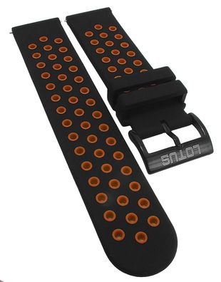 Lotus Uhrenarmband 22mm schwarz / orange Kunststoff 50013 L50013