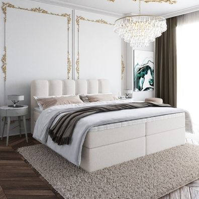 Boxspringbett LANDO, Kontinentalbett, Polsterbett, Doppelbett, Schlafzimmerbett