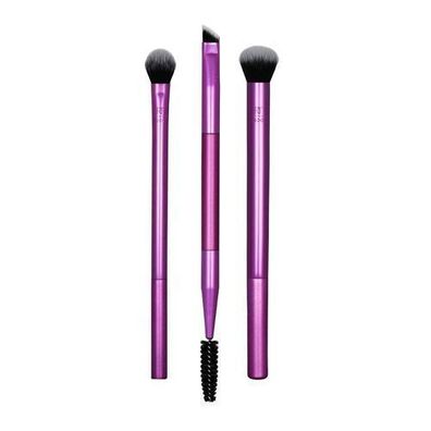 Real Techniques Augen Make-up Pinsel Set - 3-teiliges Blend- und Schattierpinsel