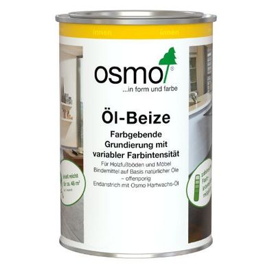 OSMO Öl-Beize 0,5/1,0 L div. Farbtöne Grundierung Holzböden Treppen Möbelflächen