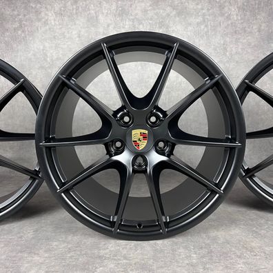 Porsche Felgen 991.1 20" Original Carrera SIII Schwarz C4 4S GTS ET52 neuwertig