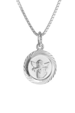 trendor Schmuck Mädchen-Halskette Schutzengel 925 Silber 41256