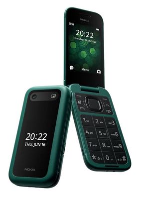 Nokia 2660 Flip TA-1474 Blau 2G DualSim Senioren Klapp Handy mit Notruftaste NEU