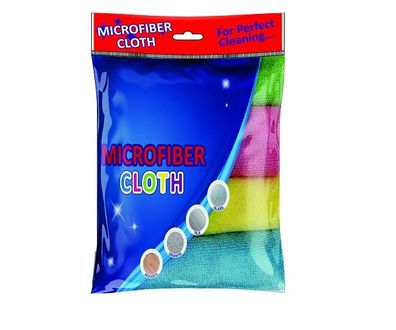 Mikrofaser-Reinigungstuch 30x30 cm (4 Stück im Polybeutel)