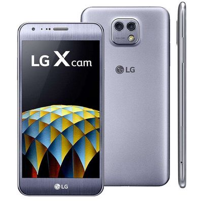 LG X cam K580 Titan Silver Dual Kamera 13,2cm (5,2Zoll) LTE NFC Android Smartphone NE