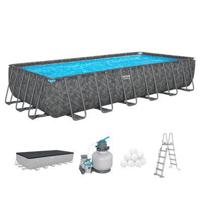 APX365™ Winterfestes Frame Pool Komplett-Set mit Sandfilteranlage 732 x 366 x 132