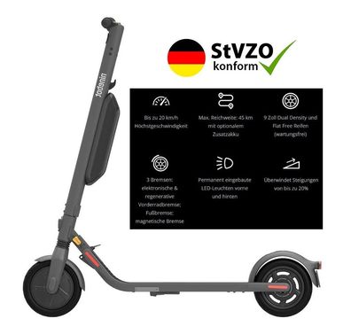 Segway Ninebot KickScooter E45D Elektroroller mit Straßenzulassung 20km/h bis 100kg 4