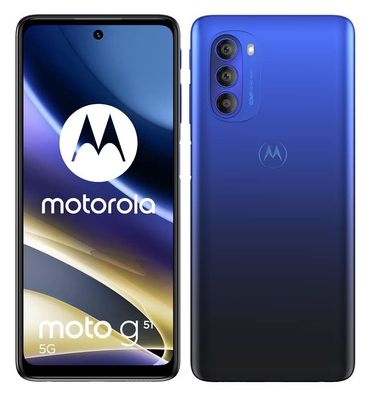 Motorola G51 5G DualSim Blau TX2171-2 4GB/64GB 17,2cm (6,8Zoll) Android Smartphone NE