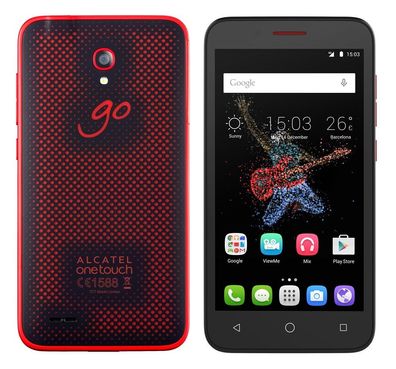 Alcatel OneTouch Go Play Schwarz Rot 4G LTE 7048X Kinder Einsteiger Android Smartphon