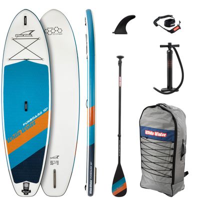 WHITE WATER SUP Set White Water Funboard 10'2" X 33" X 5" Oceanpetrol + Tasche,