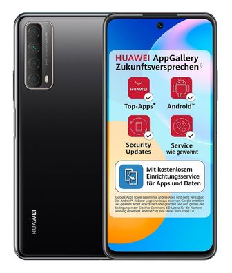 Huawei P Smart (2021) PPA-LX2 Schwarz DS 4GB/128GB 48MP Android Smartphone NEU