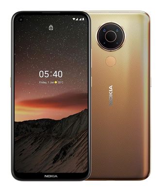 Nokia 5.4 TA-1337 Gold 4GB/64GB 16,2cm (6,39Zoll) 48MP KI Kamera Android Smartphone N