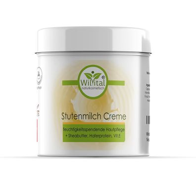 Wilvital Stutenmilch Creme: 200 ml - naturkosmetische Körperpflegecreme
