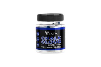 Vesta Chalk Cloud Balls im Kaliber .50; 50 Schuss, Weiß