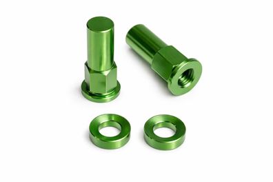 Mutter Reifenhalter nut tire holders Motorrad Enduro Sumo passt an Kawasaki grün