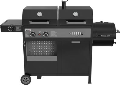 Multifunktionsgrill 3-in-1 Gas, Kohle und Smoker, 10 kW