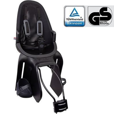 Kindersitz QIBBEL AIR, Rahmenmontage, midnight black, Widek,