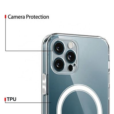 Premium Schutzhülle mit Magnetring für kabelloses Laden Kompatibel mit iPhone 17