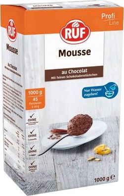 RUF Mousse au Chocolat mit Wasserzubereitung 1kg