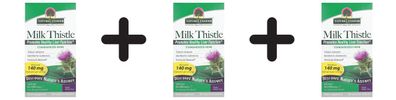 3 x Natures Answer Milk Thistle Seed Extract, Capsules - 120 vcaps