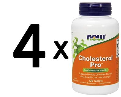 4 x NOW Foods Cholesterol Pro - 120 tabs