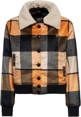 Queen Kerosin Damen Gefüttert Karo Jacke Qk QKI49013