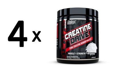 4 x Nutrex Creatine Drive, Unflavored - 300g