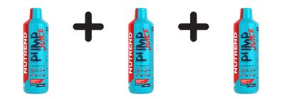 3 x Nutrend Pump Juice, Raspberry Shock - 900 ml