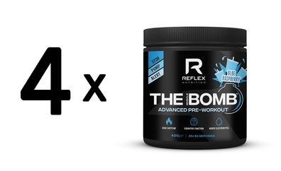 4 x Reflex Nutrition The Muscle Bomb, Blue Raspberry - 400g