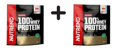 2 x Nutrend 100% Whey Protein, White Chocolate + Coconut - 800g