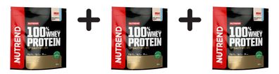 3 x Nutrend 100% Whey Protein, White Chocolate + Coconut - 800g