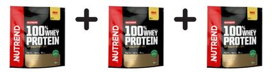 3 x Nutrend 100% Whey Protein, Vanilla - 800g
