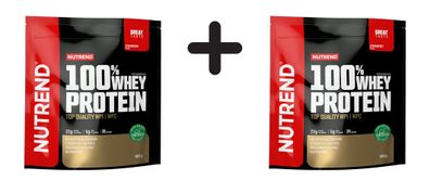 2 x Nutrend 100% Whey Protein, Strawberry - 800g