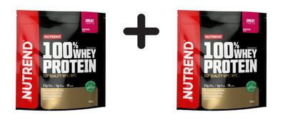 2 x Nutrend 100% Whey Protein, Raspberry - 800g