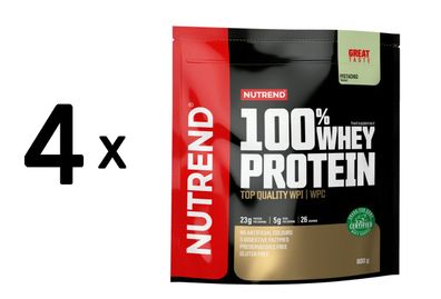 4 x Nutrend 100% Whey Protein, Pistachio - 800g