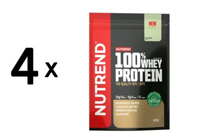 4 x Nutrend 100% Whey Protein, Pistachio - 400g
