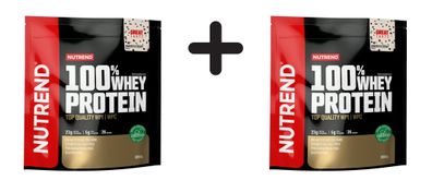 2 x Nutrend 100% Whey Protein, Cookies & Cream - 800g