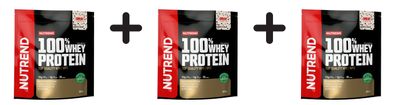 3 x Nutrend 100% Whey Protein, Cookies & Cream - 800g