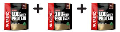 3 x Nutrend 100% Whey Protein, Chocolate & Hazelnut - 800g