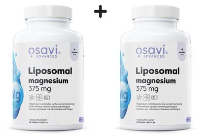 2 x Osavi Liposomal Magnesium, 375 mg - 90 vegan caps