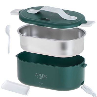 Adler AD 4505 Elektrische Lunchbox 0,8L mit Warmhaltefunktion & Edelstahlbehälter