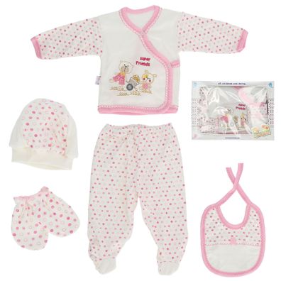 Baby Set 5-Teilig Babykleidung Erstausstattung Geschenkset Babykleidung Geburt